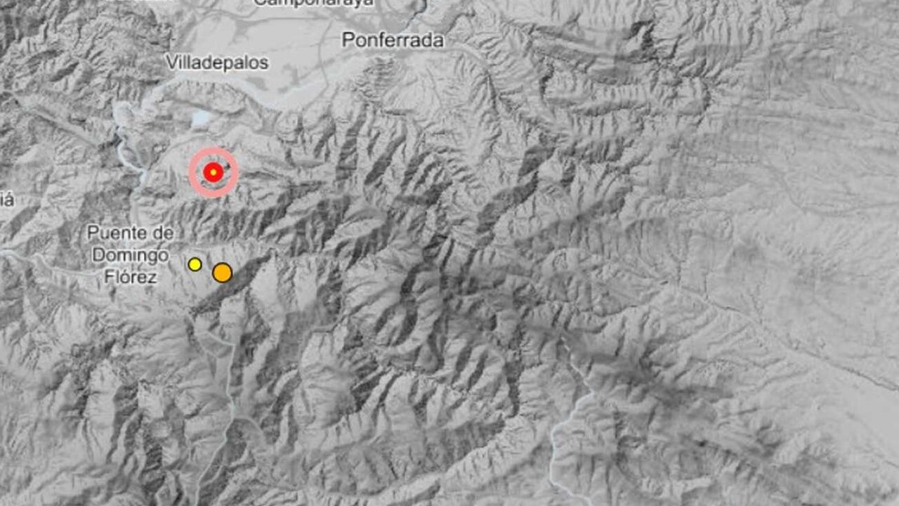 Áreas en la que se han producido los terremotos durante la tarde de este domingo.