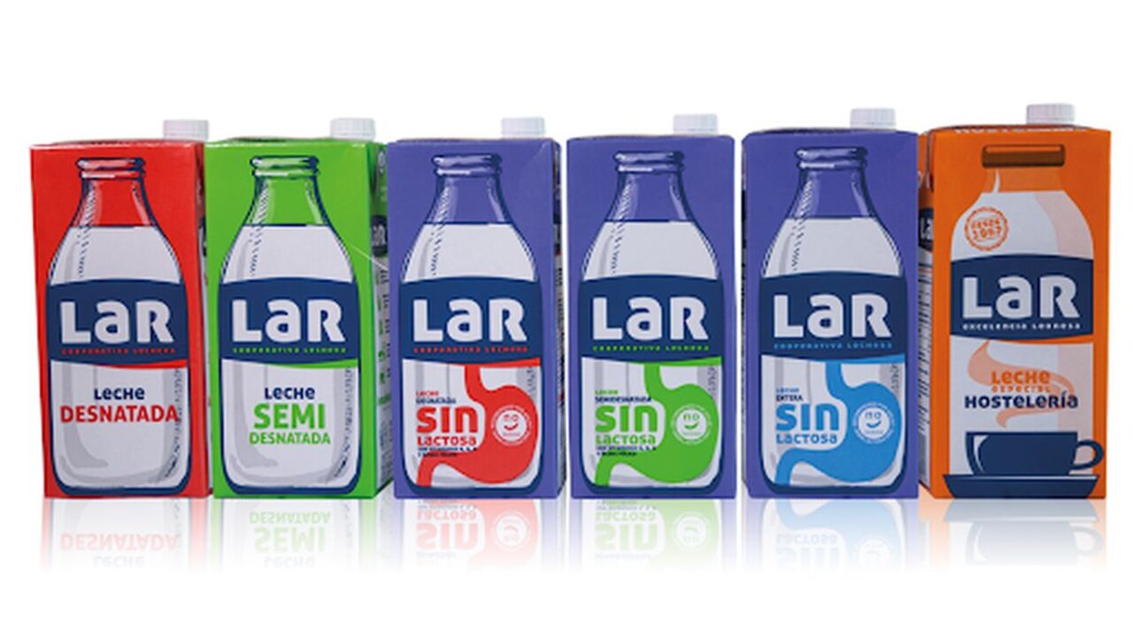 Leche de la cooperativa LAR