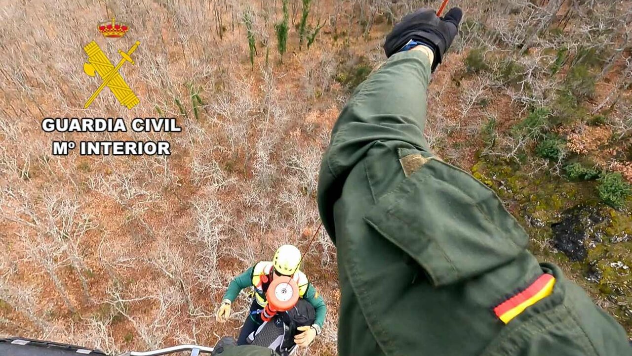 Rescate senderista Pico Fontañan. Guardia Civil