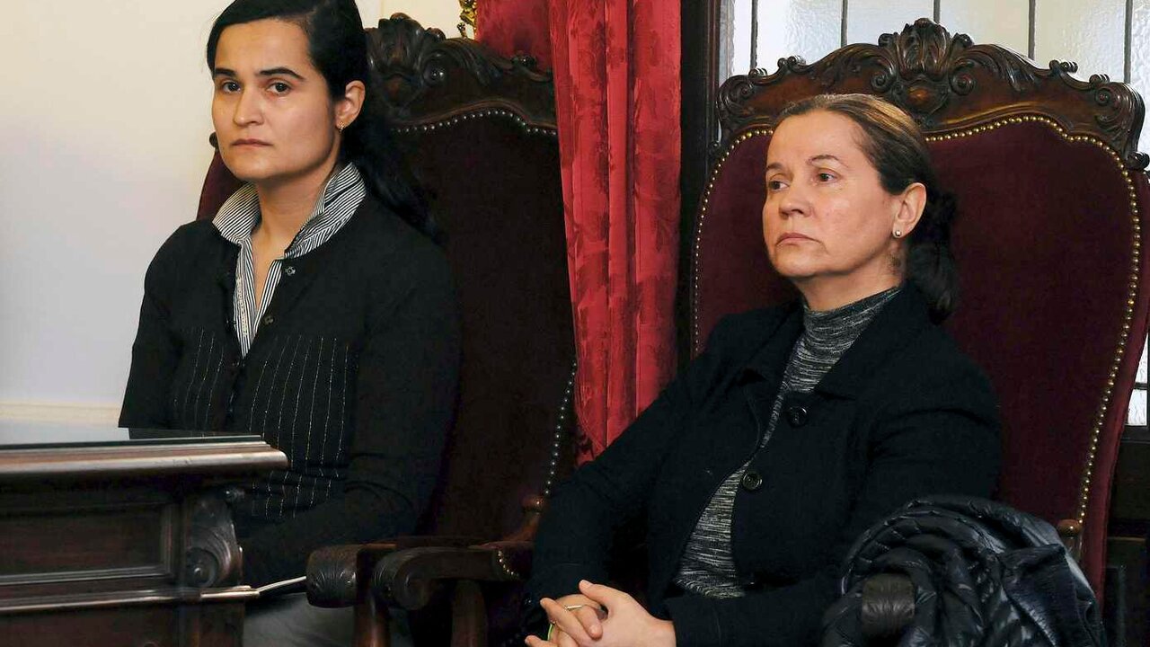 Montserrat González y Triana Martínez, durante una de las sesiones del juicio oral en la Audiencia Provincial de León. En el juicio, nunca mostraron arrepentimiento.