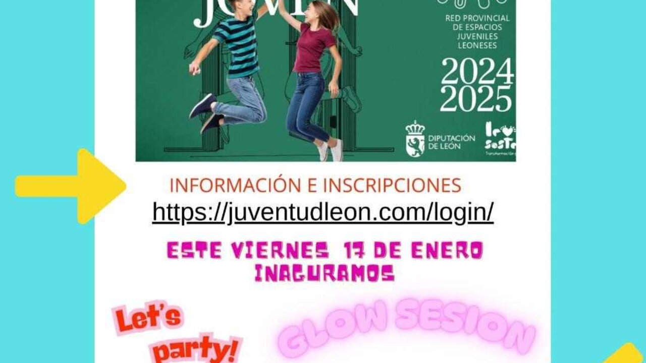 Cartel promocional de Espacio Joven Cistierna.