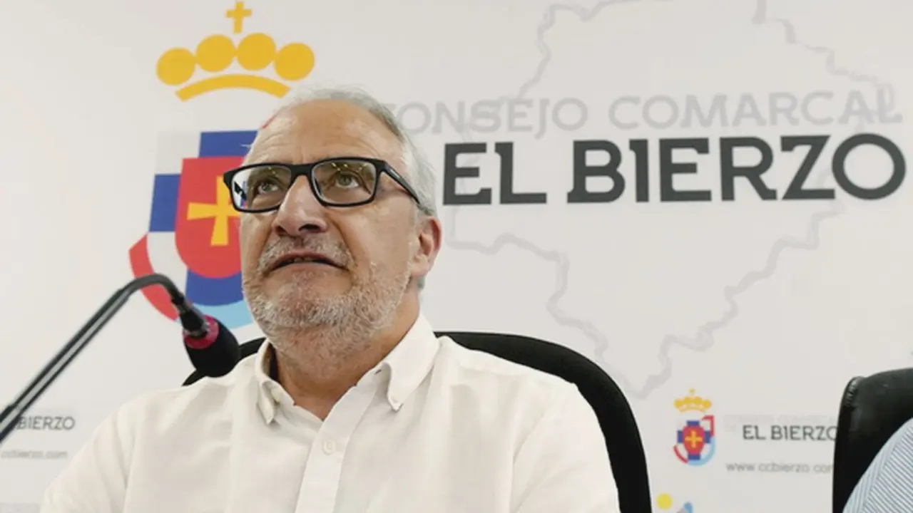 El presidente del Consejo Comarcal del Bierzo, Olegario Ramón. Foto: César Sánchez