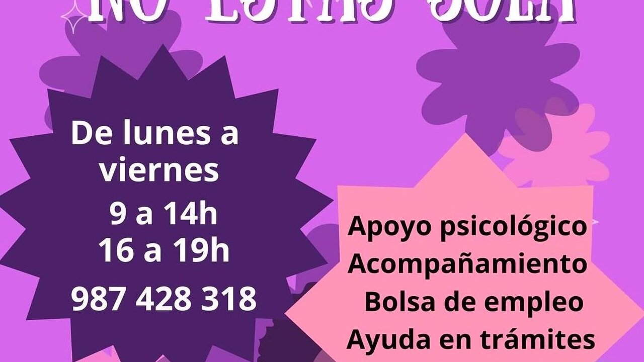 La Asociación de Mujeres Progresistas Bercianas inicia la cuarta edición del programa ‘No estás sola’, una iniciativa que busca ofrecer apoyo integral a mujeres en riesgo de exclusión social, con especial atención a las víctimas de violencia machista.