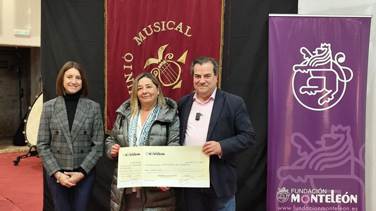 La Unión Musical de Paiporta (Valencia) recibe la recaudación del XIII Festival de Música de Cámara de la Fundación MonteLeón.