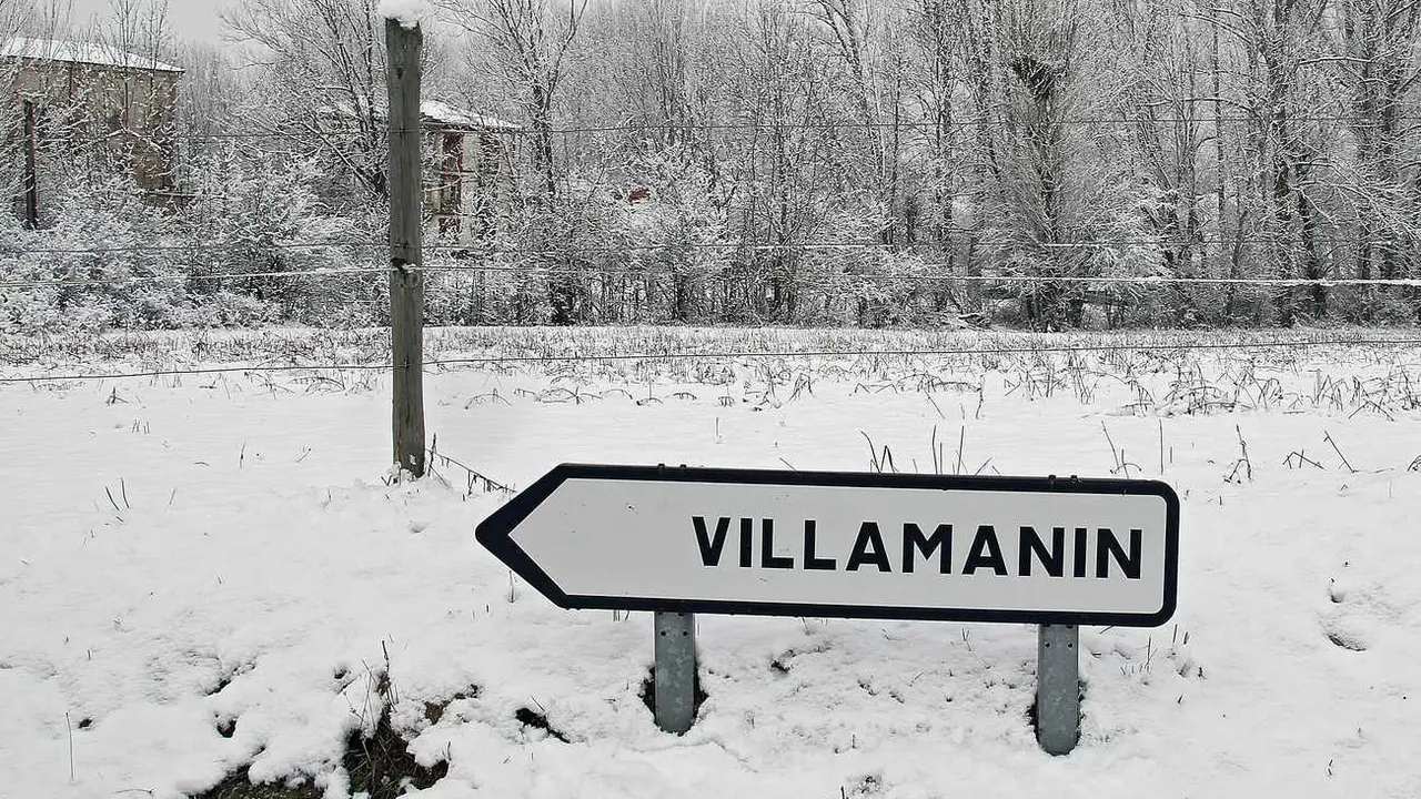 Villamanín, una de las zonas afectadas en nivel amarillo en la provincia de León.