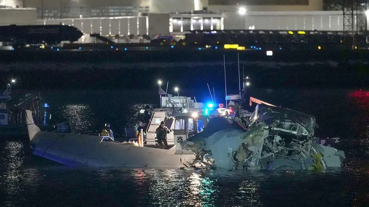 Imagen de los equipos de rescate en la zona del accidente.