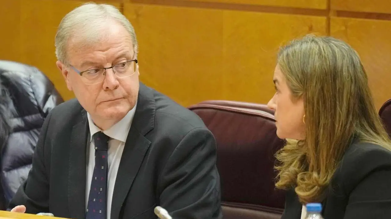 Antonio Silván, durante su intervención en el Senado.