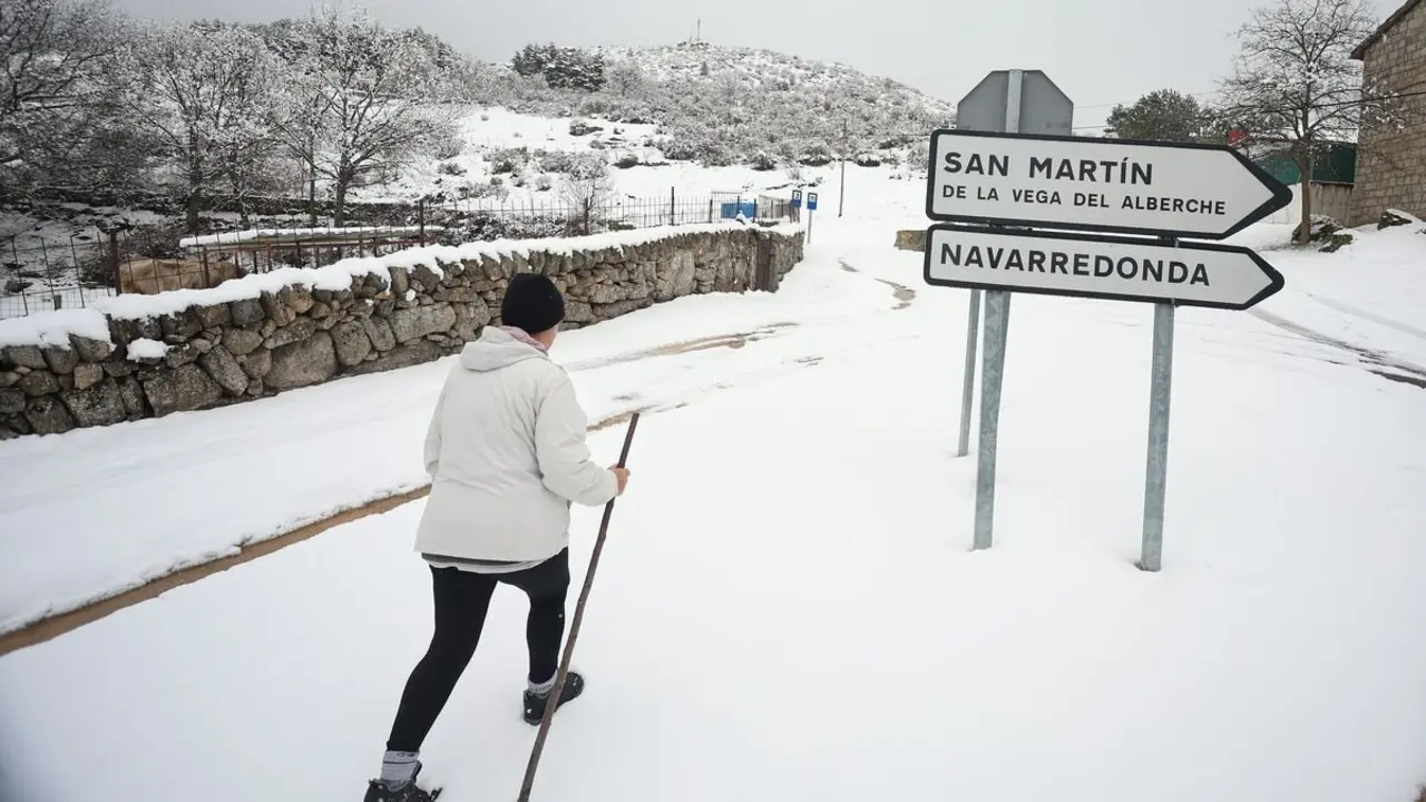 Nieve en el sur de la provincia de Ávila. Foto: José Vicente.