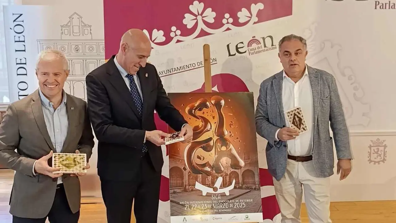 Presentacion del Salón del Chocolate de Astorga en León capital.