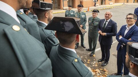 Incorporación de guardias alumnos en prácticas en los cuarteles de Castilla y León. Participa el delegado del Gobierno, Nicanor Sen, y el general jefe de la Zona de Castilla y León de la Guardia Civil, José Ant (3)