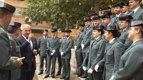 Incorporación de guardias alumnos en prácticas en los cuarteles de Castilla y León. Participa el delegado del Gobierno, Nicanor Sen, y el general jefe de la Zona de Castilla y León de la Guardia Civil, José Ant (4)