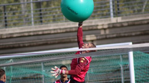 La plantilla de la Cultural y Deportiva Leonesa, durante una de las sesiones de entrenamiento de esta semana (5)