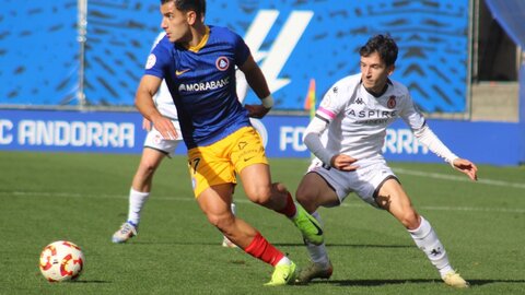 El equipo culturalista logra el empate en el minuto 94 después de que el Andorra se adelantara en el 90.