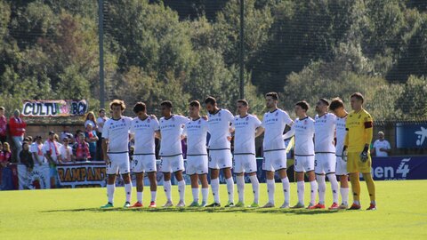 La Cultural obra un nuevo milagro, esta vez ante el Amorebieta. El equipo leonés ha firmado un nuevo empate ahora fraguado en el minuto 89 tras un testarazo de Rodri Suárez. Fotos: CyD Leonesa / Amorebieta