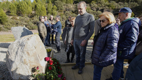 Inauguración el Memorial Minero en recuerdo a los trabajadores fallecidos en el accidente de la mina de Combustibles de Fabero del Grupo Río en Fabero, del que se cumplen 40 años. Foto: César Sánchez