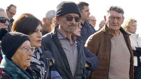 Inauguración el Memorial Minero en recuerdo a los trabajadores fallecidos en el accidente de la mina de Combustibles de Fabero del Grupo Río en Fabero, del que se cumplen 40 años. Foto: César Sánchez