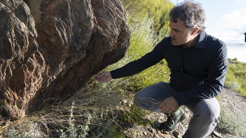 Visita a los canales romanos en la Tebaida berciana en los que se pretende crear una ruta BTT desde Peñalba de Santiago hasta Las Médulas. Fotos: César Sánchez