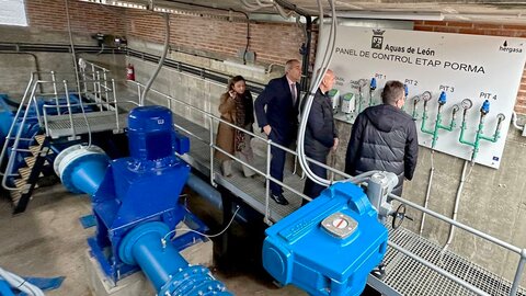 Estación de Tratamiento de Agua Potable (Etap) del Porma que gestiona Aguas de León.