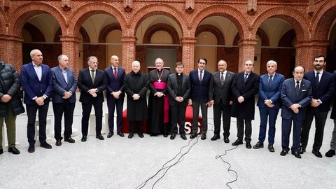 Acto de inauguración del Museo Diocesano y de la Semana Santa de León, con la asistencia del presidente de las Cortes Autonómicas, Carlos Pollán, el consejero de Medio Ambiente, Vivienda y Ordenación del Territorio, Juan Carlos Suárez-Quiñones, el alcalde de León, José Antonio Diez, y otros representantes institucionales. Foto: Campillo