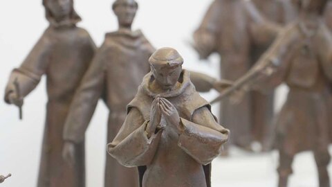 Inauguración del Nacimiento Franciscano del Museo Nacional de Artes Decorativas del autor José Espinós en La Térmica Cultural de Ponferrada. Foto: César Sánchez