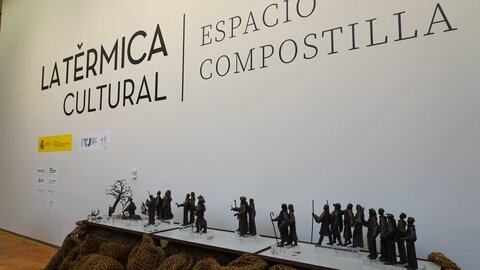 Inauguración del Nacimiento Franciscano del Museo Nacional de Artes Decorativas del autor José Espinós en La Térmica Cultural de Ponferrada. Foto: César Sánchez