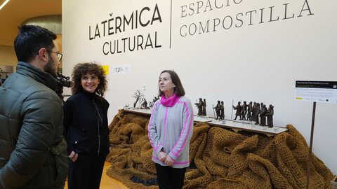 Inauguración del Nacimiento Franciscano del Museo Nacional de Artes Decorativas del autor José Espinós en La Térmica Cultural de Ponferrada. Foto: César Sánchez