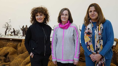 Inauguración del Nacimiento Franciscano del Museo Nacional de Artes Decorativas del autor José Espinós en La Térmica Cultural de Ponferrada. Foto: César Sánchez