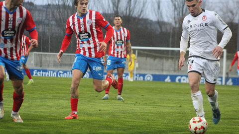 La Cultural da una lección de buen juego y golea al Lugo en una tarde brillante. El equipo de Raúl Llona muestra solvencia y buen juego y se apunta una nueva victoria lejos del estadio Reino de León. Fotos: Isaac Llamazares