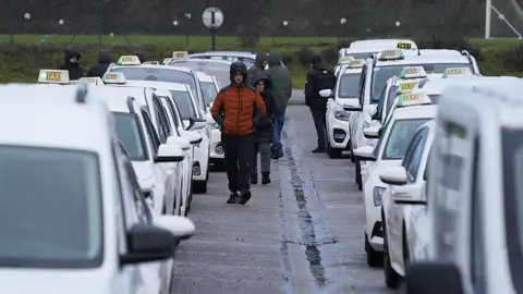 El taxi para para denunciar el 