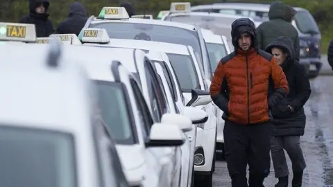 El taxi para para denunciar el 