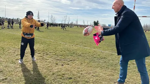 El Área Deportiva de Puente Castro acoge la concentración de Escuelas M14 de Rugby de Castilla y León. Foto: Ayuntamiento de León.