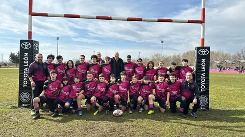 El Área Deportiva de Puente Castro acoge la concentración de Escuelas M14 de Rugby de Castilla y León. Foto: Ayuntamiento de León.