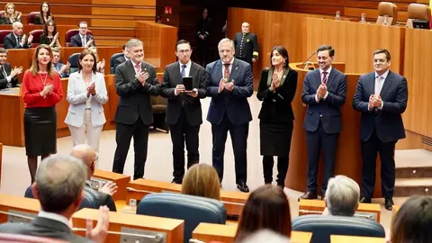 Acto institucional de conmemoración del 42 aniversario del Estatuto de Autonomía de Castilla y León, con la entrega de la Medalla de Oro de las Cortes a la Semana Santa de la Comunidad. Foto: Leticia Pérez.