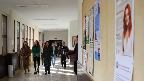 La investigadora y miembro de la reserva de astronautas de la Agencia Espacial Europea (ESA) visita la Universidad de León y participa en una charla abierta al público en el salón de actos de la Escuela de Ingenierías. Fotos: Peio García | Heraldo