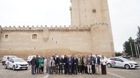 El consejero de Movilidad y Transformación Digital, José Luis Sanz Merino, y el presidente de la Diputación de Valladolid, Conrado Íscar, inauguran la jornada de presentación del programa ‘CyL Digital Rural’. Foto: Rubén Cacho.