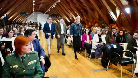 El presidente de la Junta de Castilla y León, Alfonso Fernández Mañueco, participa en el acto institucional del Gobierno Autonómico con motivo del Día Internacional de la Mujer. Foto: Leticia Pérez.