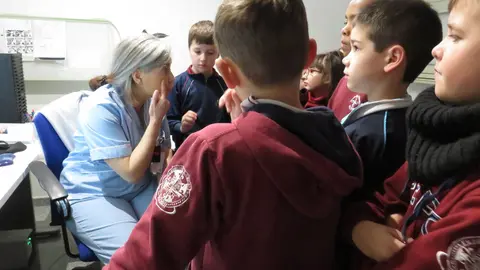 En el marco de la Semana de San Juan de Dios 2025 han visitado el centro dos clases de 3º de Primaria del Colegio La Anunciata.