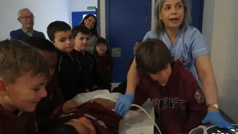 En el marco de la Semana de San Juan de Dios 2025 han visitado el centro dos clases de 3º de Primaria del Colegio La Anunciata.